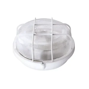 Hublot rond E27 IP44 IK02 blanc ARIC 3637