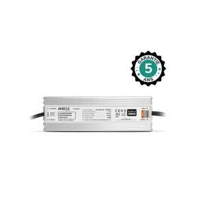 alimentation LED 24V 200W IP67 étanche Miidex 100476