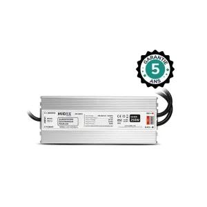 alimentation LED 24V 250W IP67 étanche Miidex 100478