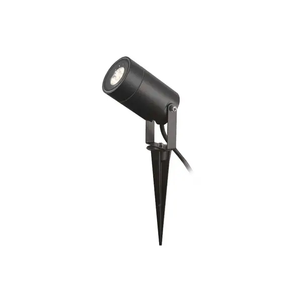 MIIDEX 70283 - LYS PROJECTEUR PIQUET SLIM 230V 1xGU10 IP65 - NOIR